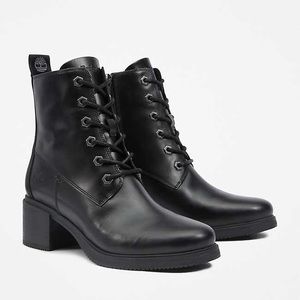 TIMBERLAND Women’s Dalston Vibe 6 inch boots. Premium Leather 100% Cotton laces